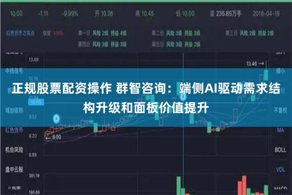 正规股票配资操作 群智咨询：端侧AI驱动需求结构升级和面板价值提升