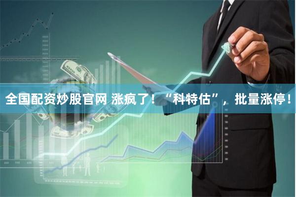 全国配资炒股官网 涨疯了！“科特估”，批量涨停！